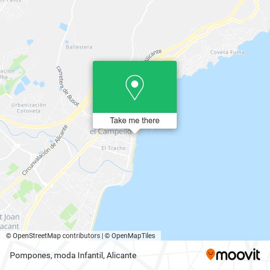 Pompones, moda Infantil map