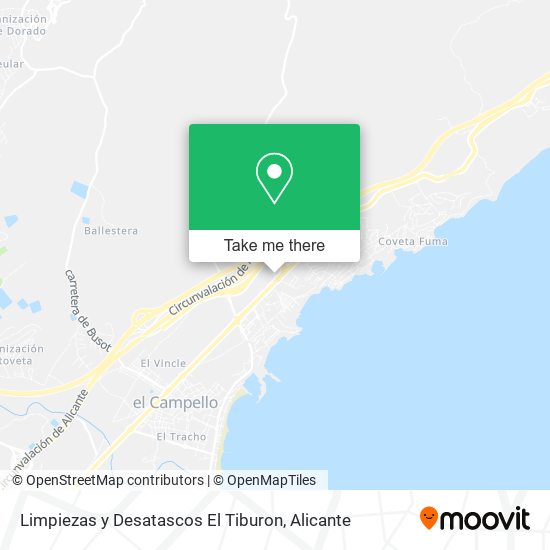 Limpiezas y Desatascos El Tiburon map