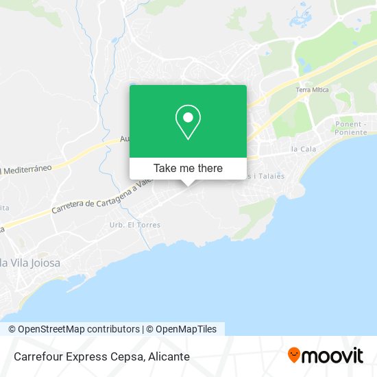 Carrefour Express Cepsa map