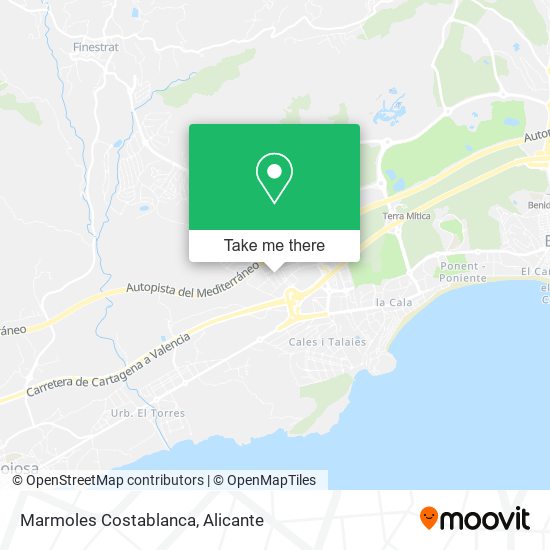 Marmoles Costablanca map