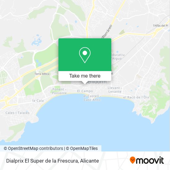 mapa Dialprix El Super de la Frescura