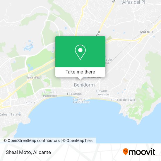 mapa Sheal Moto