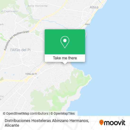 Distribuciones Hosteleras Abinzano Hermanos map