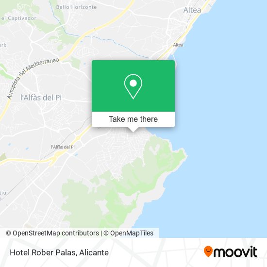 Hotel Rober Palas map