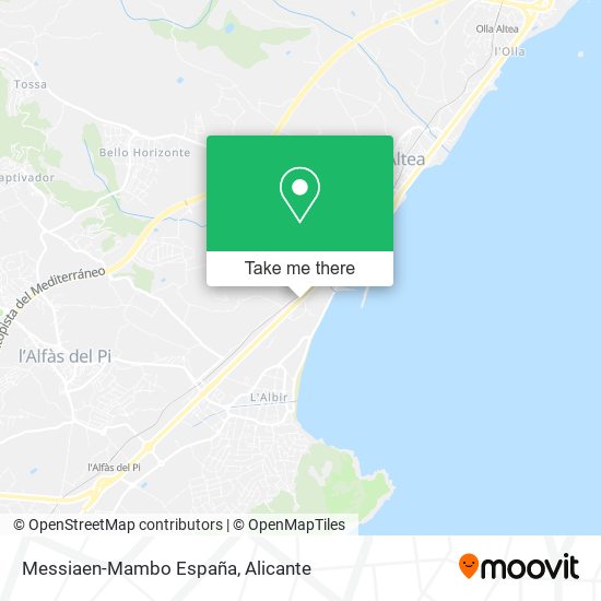 mapa Messiaen-Mambo España