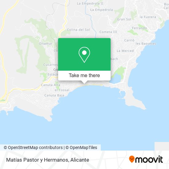 Matías Pastor y Hermanos map