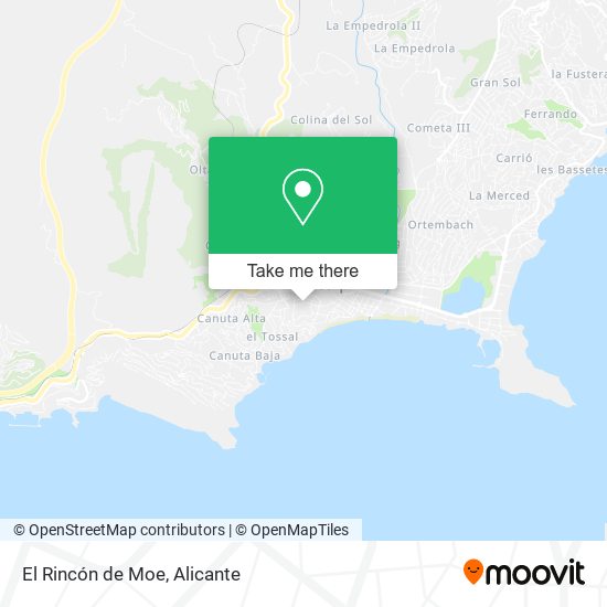 El Rincón de Moe map