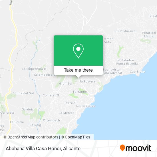 Abahana Villa Casa Honor map