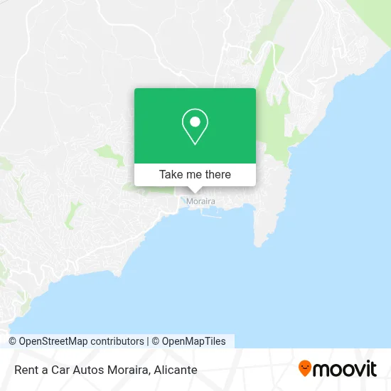 Rent a Car Autos Moraira map
