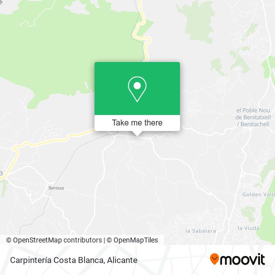 Carpintería Costa Blanca map