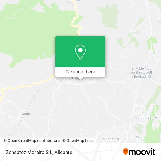 Zensatez Moraira S.L map