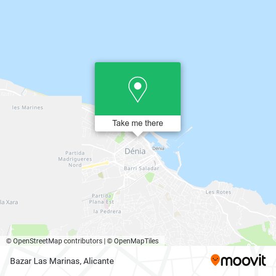 Bazar Las Marinas map