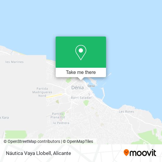 Náutica Vaya Llobell map