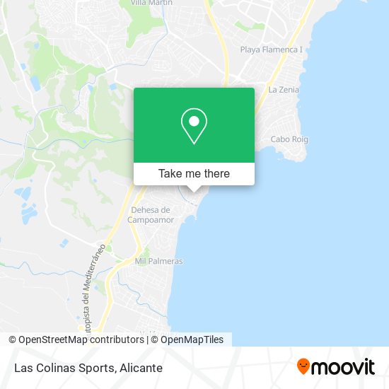 Las Colinas Sports map