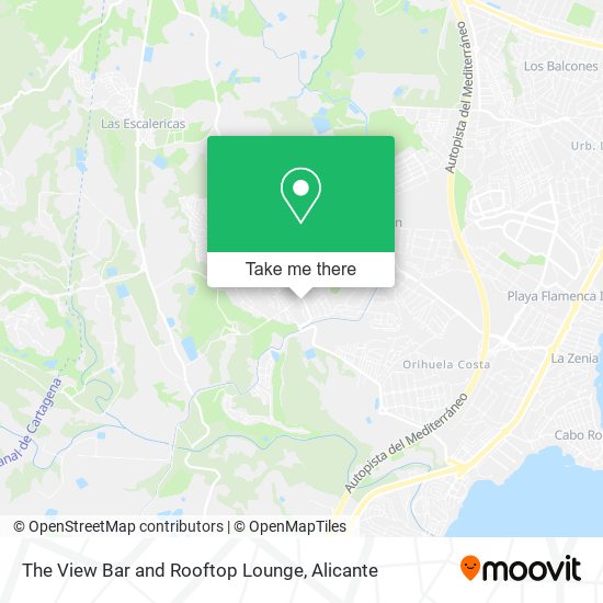 The View Bar and Rooftop Lounge map