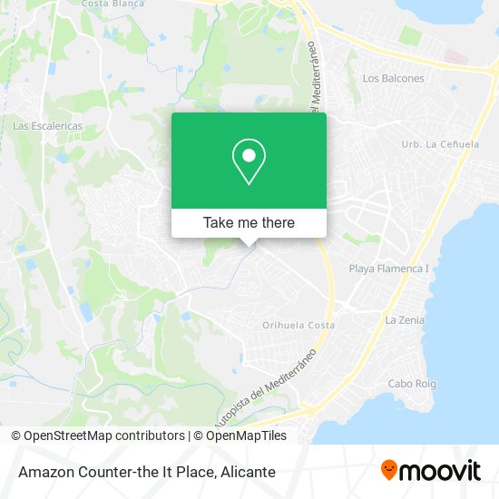 mapa Amazon Counter-the It Place