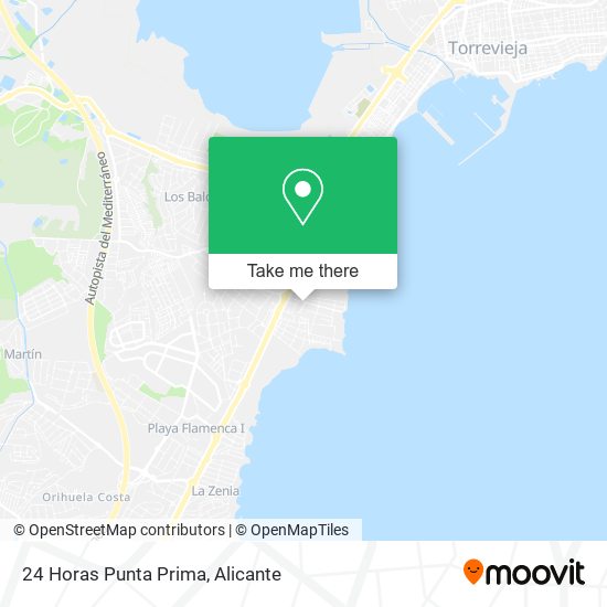 24 Horas Punta Prima map