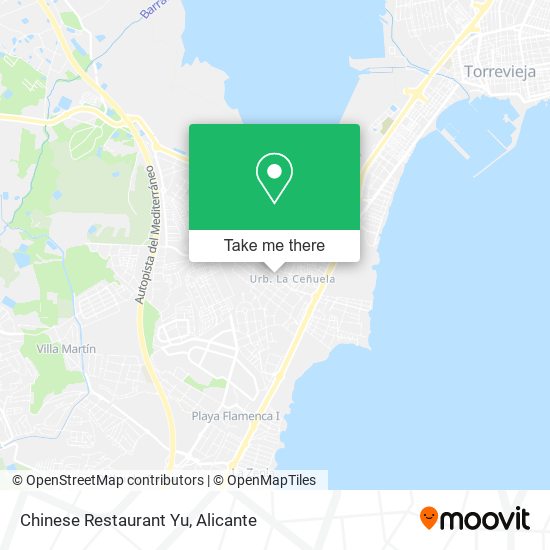 Chinese Restaurant Yu map