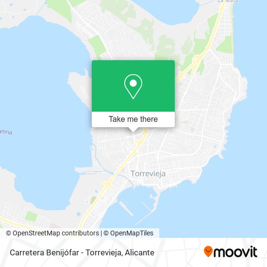 Carretera Benijófar - Torrevieja map