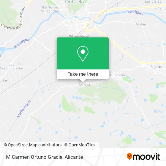 M Carmen Ortuno Gracia map