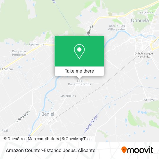 Amazon Counter-Estanco Jesus map