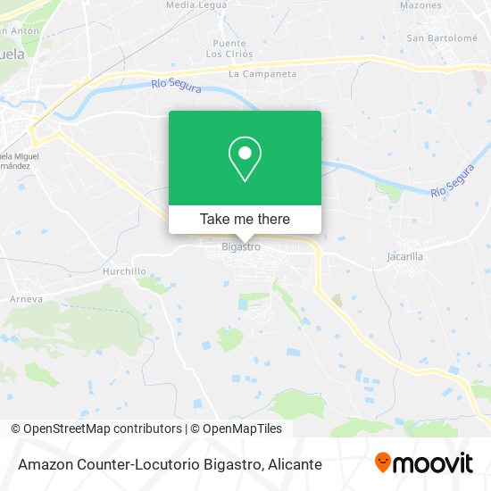 mapa Amazon Counter-Locutorio Bigastro