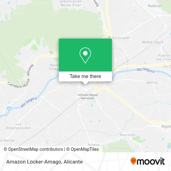 Amazon Locker-Amago map