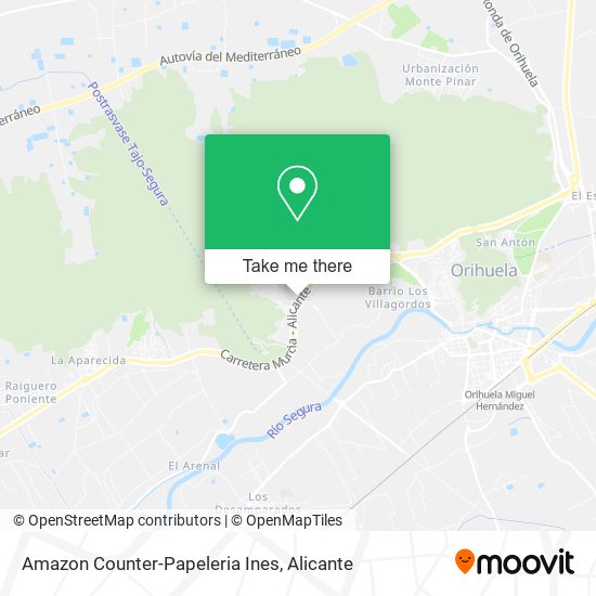 Amazon Counter-Papeleria Ines map