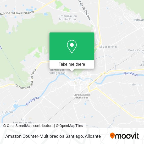 Amazon Counter-Multiprecios Santiago map