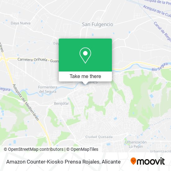 mapa Amazon Counter-Kiosko Prensa Rojales