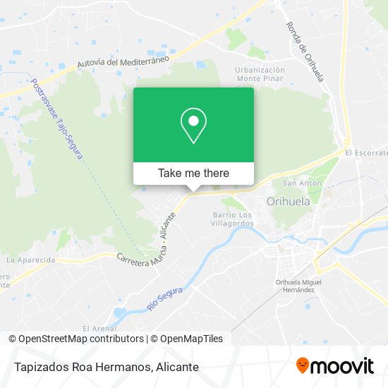 Tapizados Roa Hermanos map