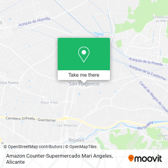 Amazon Counter-Supermercado Mari Angeles map