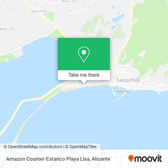 Amazon Counter-Estanco Playa Lisa map