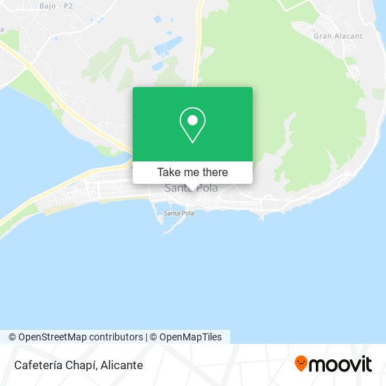 Cafetería Chapí map