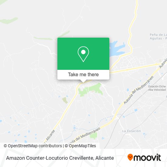 mapa Amazon Counter-Locutorio Crevillente