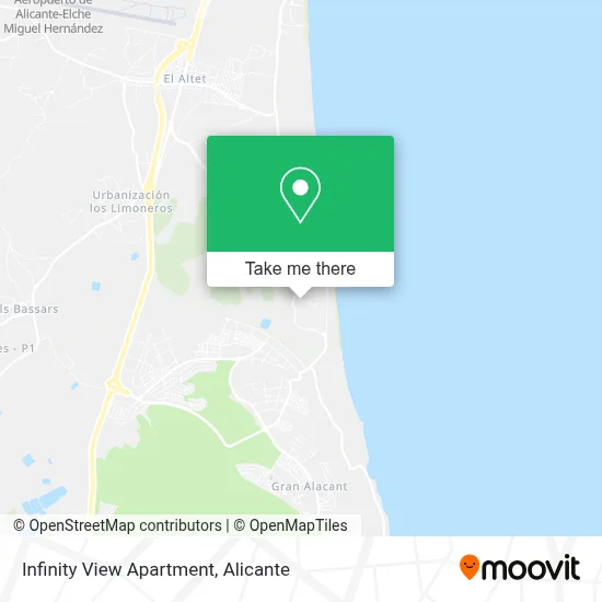 Infinity View Apartment map