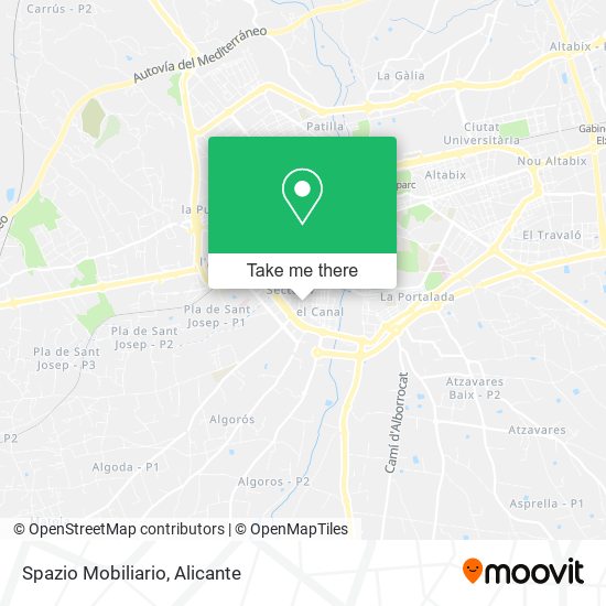 Spazio Mobiliario map