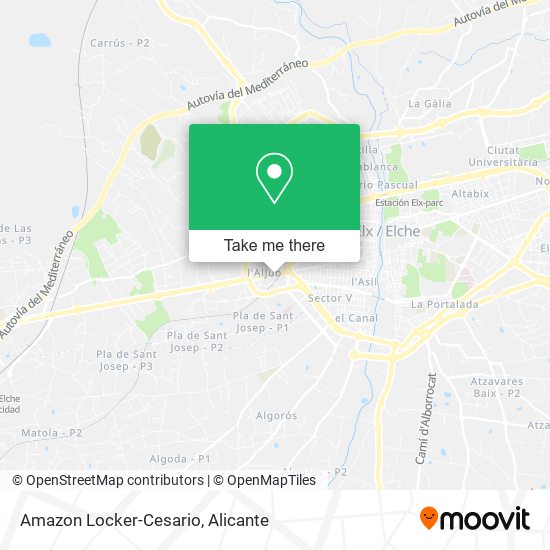 Amazon Locker-Cesario map