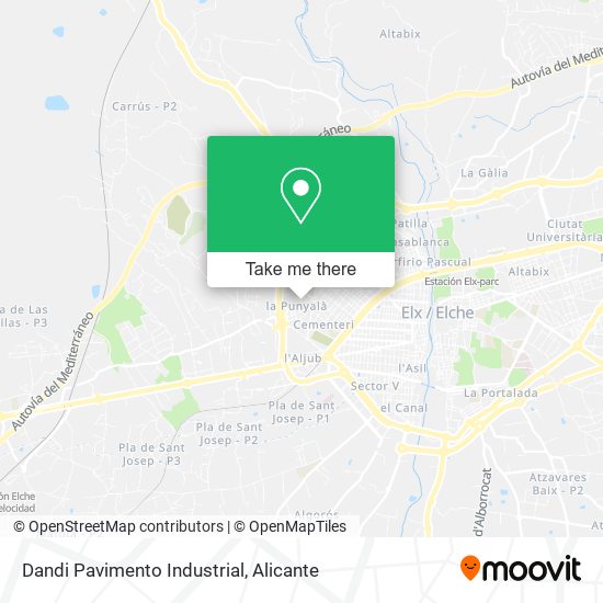 Dandi Pavimento Industrial map