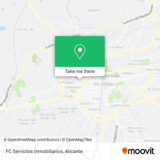FC Servicios Inmobiliarios map