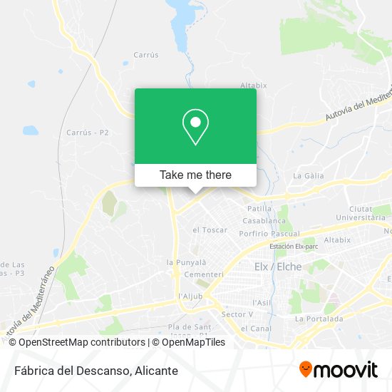 Fábrica del Descanso map