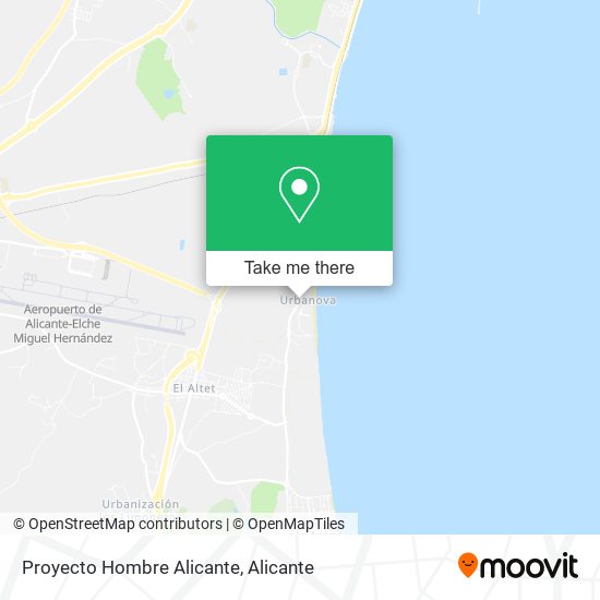 Proyecto Hombre Alicante map