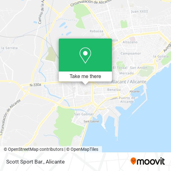 mapa Scott Sport Bar.