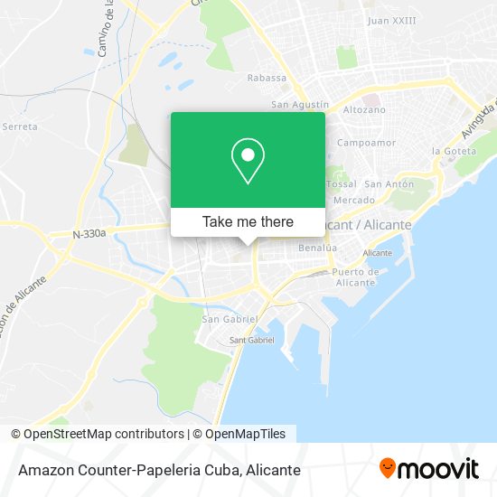 mapa Amazon Counter-Papeleria Cuba