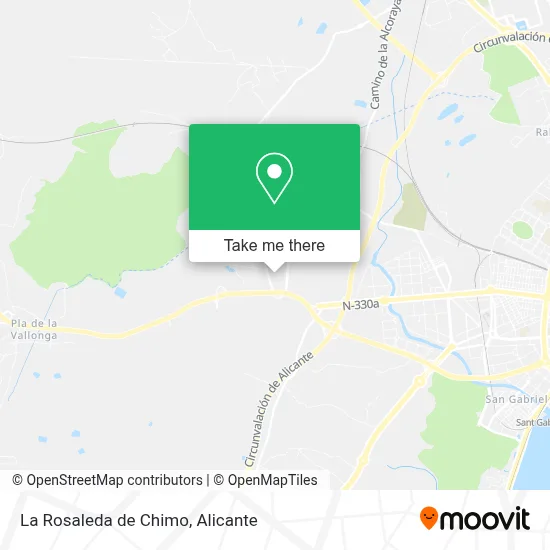 mapa La Rosaleda de Chimo