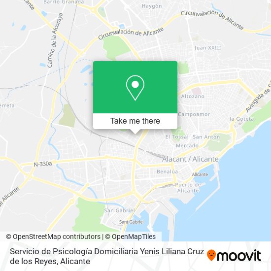 Servicio de Psicología Domiciliaria Yenis Liliana Cruz de los Reyes map