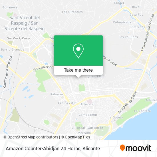 Amazon Counter-Abidjan 24 Horas map