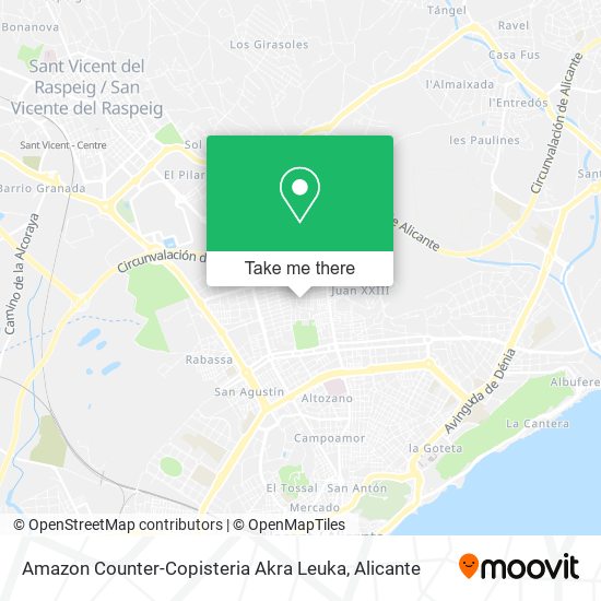 Amazon Counter-Copisteria Akra Leuka map