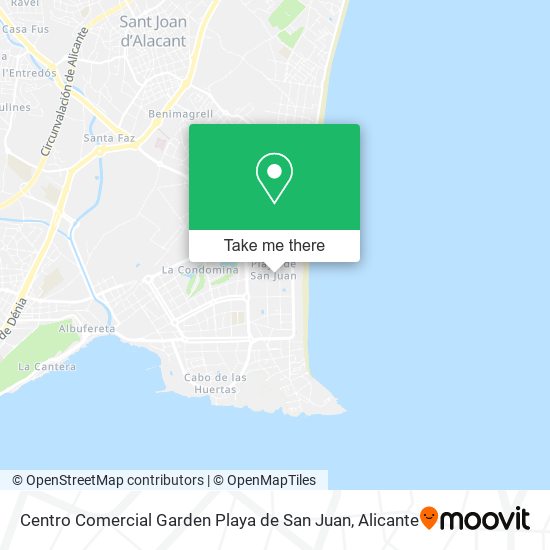 Centro Comercial Garden Playa de San Juan map