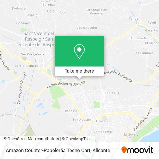 Amazon Counter-Papelerãa Tecno Cart map